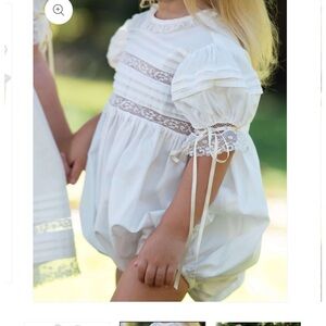 Elegant White Lace Kids Formal Dress